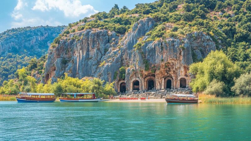 À quoi ressemble Dalyan en Turquie ? Voyage au cœur des tombeaux lyciens millénaires