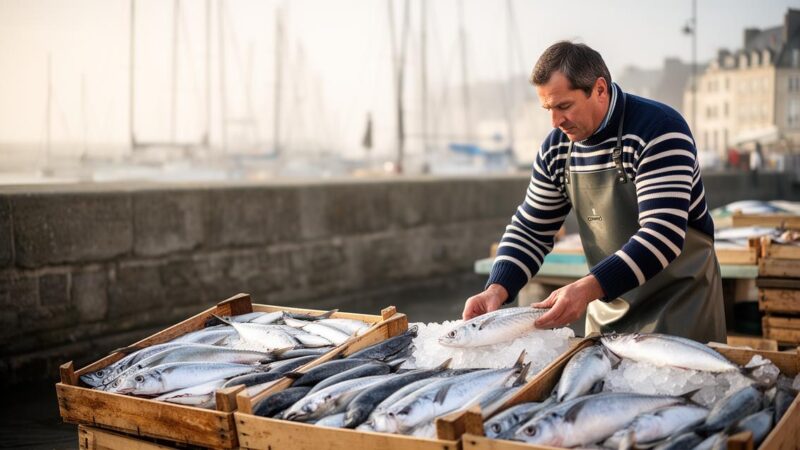 Gastronomie normande : Découvrez la véritable ambiance normande à Trouville – Visitez la criée locale pour goûter le poisson frais et les produits de la mer